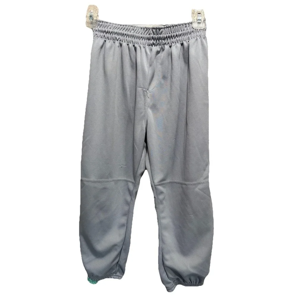 Augusta Sportswear Grey Baseball Pants Youth‎ Size Large Elastic Hem Mid Rise